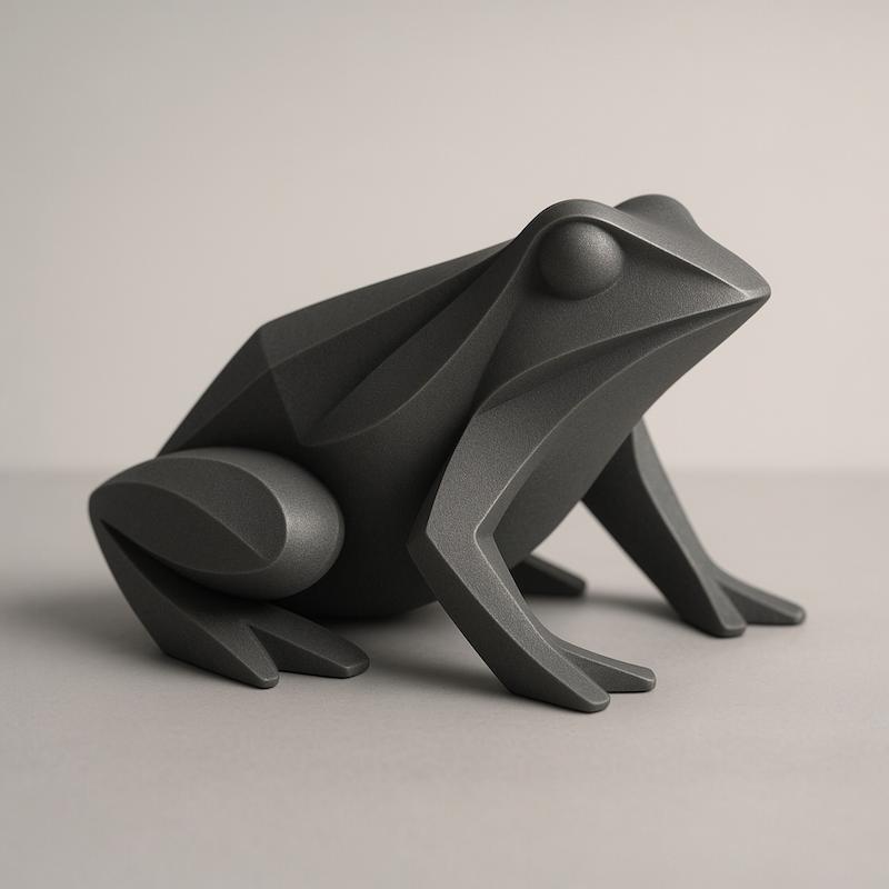 مجسمه دکوری قورباغه انتزاعی