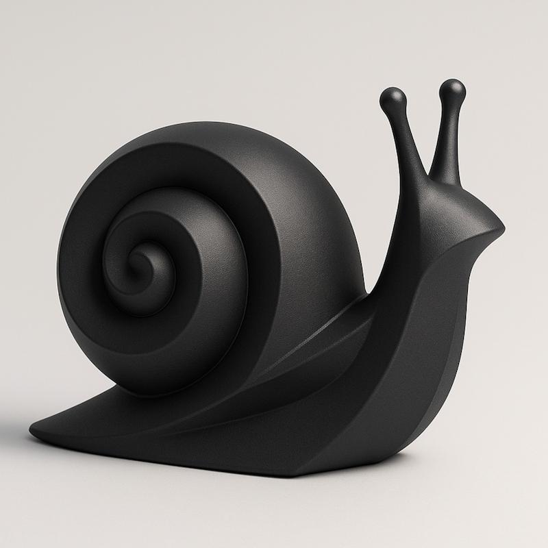 مجسمه دکوری حلزون انتزاعی