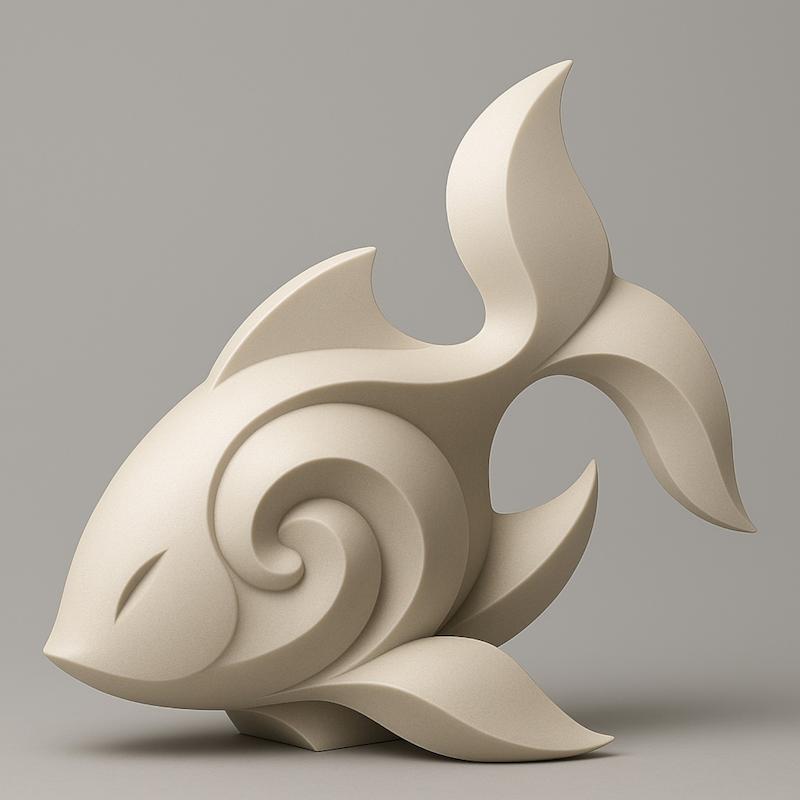 مجسمه دکوری ماهی کپور کوی