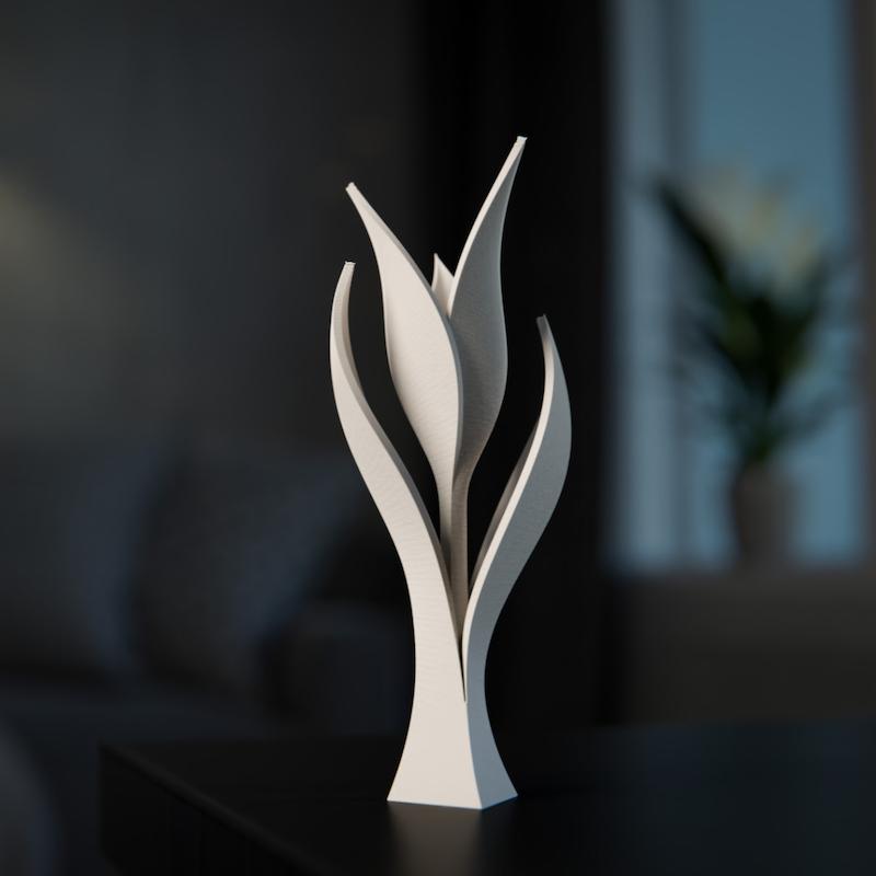 مجسمه دکوری گل انتزاعی