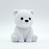 مجسمه دکوری خرس قطبی بافتنی