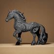 مجسمه دکوری اسب دیزاین شده