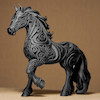 مجسمه دکوری اسب دیزاین شده