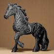 مجسمه دکوری اسب دیزاین شده