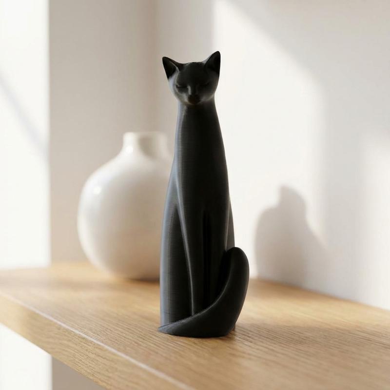 مجسمه دکوری گربه مینیمال