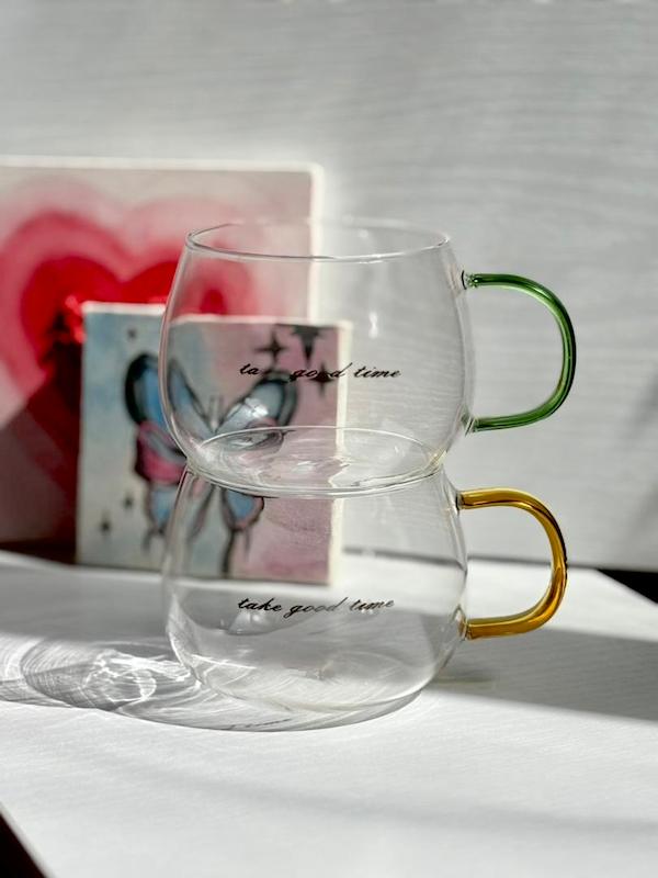 ماگ دسته رنگی تپل پیرکس کد ۴۶۰