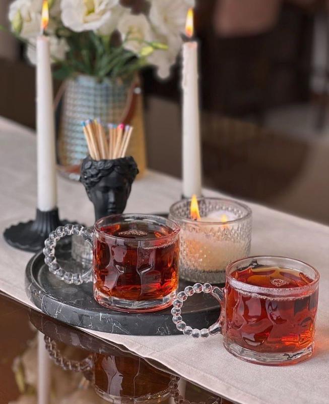 لیوان دسته مرواریدی ۶ عددی برند deli 