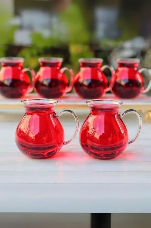 ست ۶ عددی استکان کمر باریک تپل پیرکس