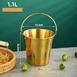 سطل یخ استیل طلایی کوچک