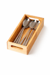 جا قاشقی چوبی رابر مینیمال | Bamboo Cutlery Organizer