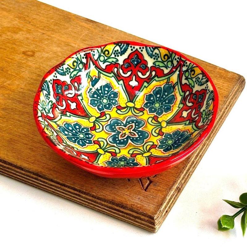 کالکشن ظروف سرامیک مراکشی قرمز برند دنی‌هوم