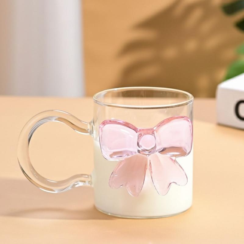 ماگ پیرکس دسته دار پاپیونی
