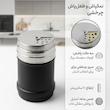 نمکپاش و ادویه پاش سه عددی چرخشی استیل