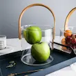 ظرف یخ و دسرخوری پیرکس دسته بامبو