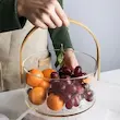 ظرف یخ و دسرخوری پیرکس دسته بامبو