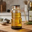 روغن ریز پیرکس استوانه با درب سیلیکونی