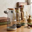 روغن ریز پیرکس استوانه با درب سیلیکونی