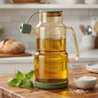 روغن ریز پیرکس استوانه با درب سیلیکونی