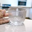 لیوان پیرکس شیاردار ۳۰۰ میل DELI | ست ۶ عددی