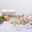 لیوان پیرکس مربع دسته رنگی DELI