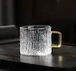 فنجان قهوه پیرکس برفی دسته عسلی | تک عددی