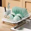 آبچکان رومیزی اکرولیک با پایه و دستگیره طلایی