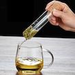 لوله دمنوش پیرکس با درب چوب‌پنبه‌ای