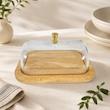 کره‌خوری با زیره چوبی Butter Dish 