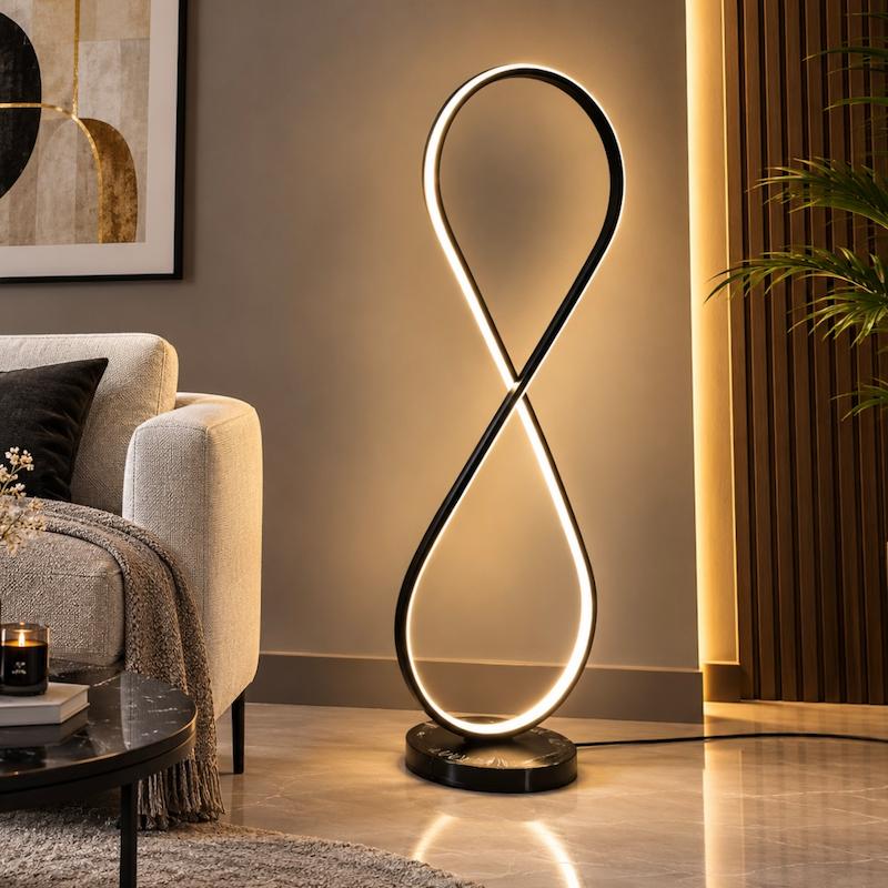 آباژور ایستاده مدرن LED طرح بی‌نهایت