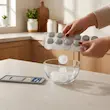 قالب یخ گرد با زیره سیلیکونی