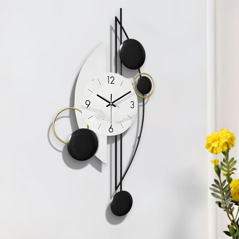 ساعت دیواری مدرن کد H450 با موتور آرام گرد