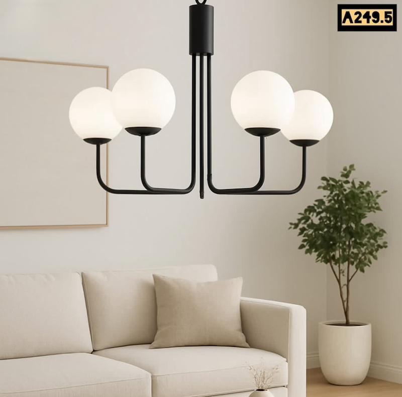 لوستر حبابی مناسب پذیرایی و محل کار و اتاق خواب کد A249