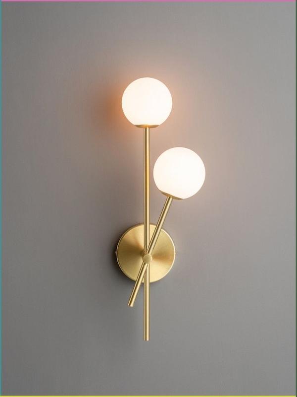 لوستر دیواری دیوارکوب حبابی دوشعله کد D122.2