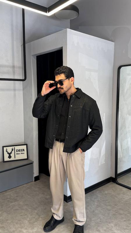 جکت چرم کد 5050 مشکی