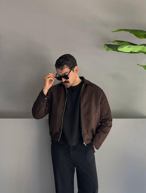 جکت جیر کد 5040 قهوه ای