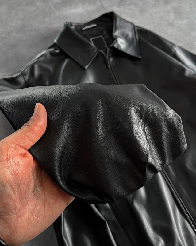 جکت چرم کد 5757 مشکی