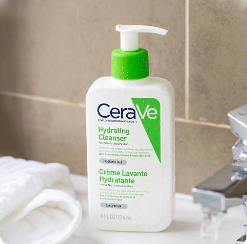 ژل شستشو آبرسان قوی پوست نرمال تا خشک سراوی – 236ml