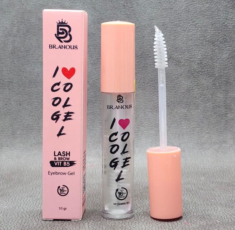 ژل ابرو ریملی حاوی ویتامین B5 برانوس طرح I Love Cool