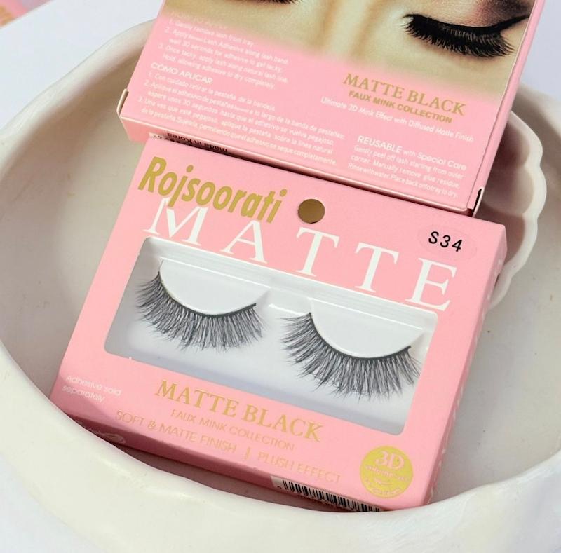 مژه مصنوعی سه بعدی رژ صورتی – شماره S34