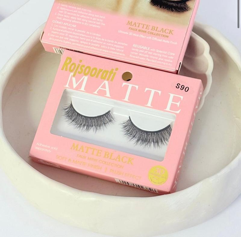 مژه مصنوعی سه بعدی رژ صورتی – شماره S90