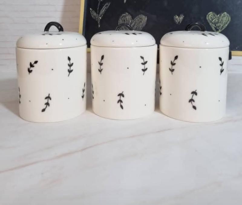 بانکه سرامیکی طرح گل 