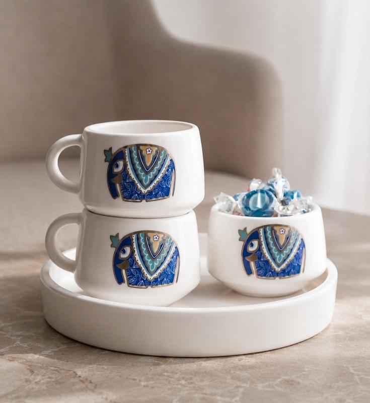ست چایی خوری سرامیکی طرح فیل