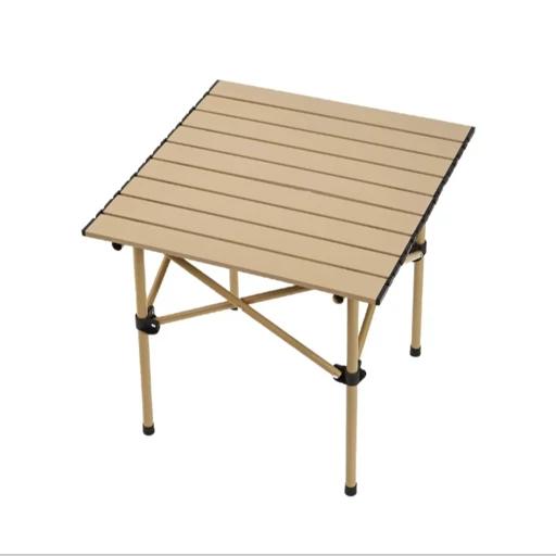 میز کمپینگ تاشو دلاکمپ 55×55 سانتی‌متر با کیف حمل