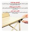 میز کمپینگ تاشو دلاکمپ 55×55 سانتی‌متر با کیف حمل