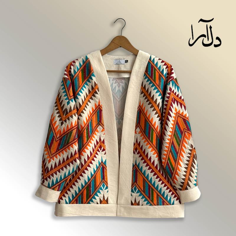 کت لینن سوزندوزی