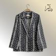 کت لینن طرح دار
