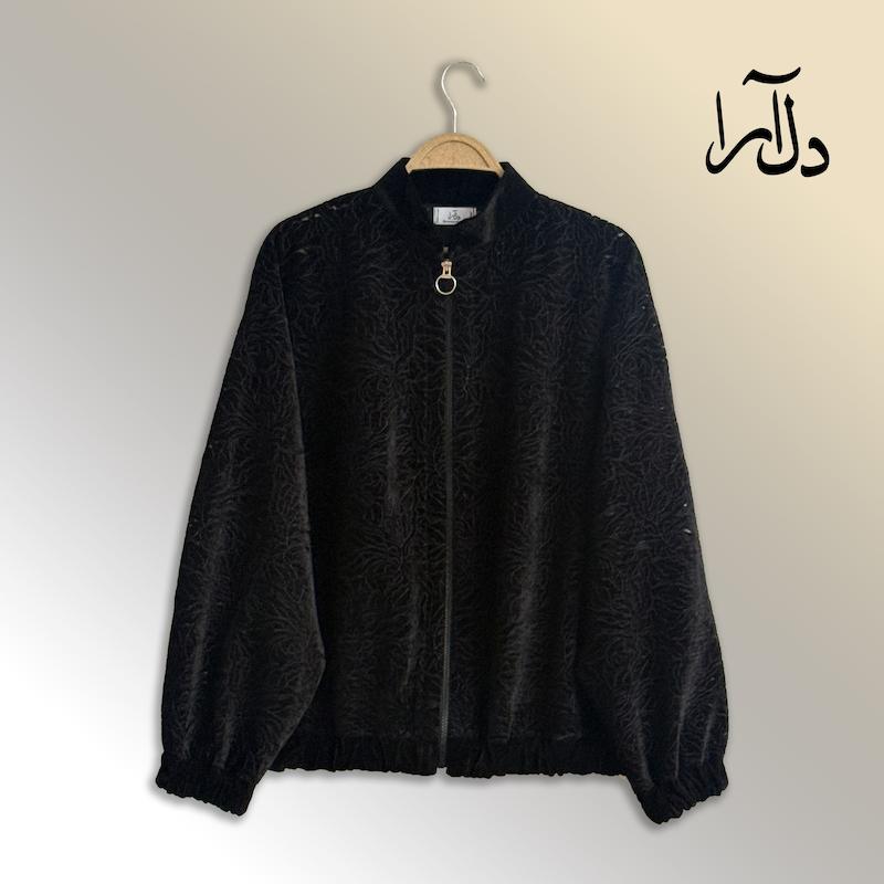 بامبر مخمل گل توری