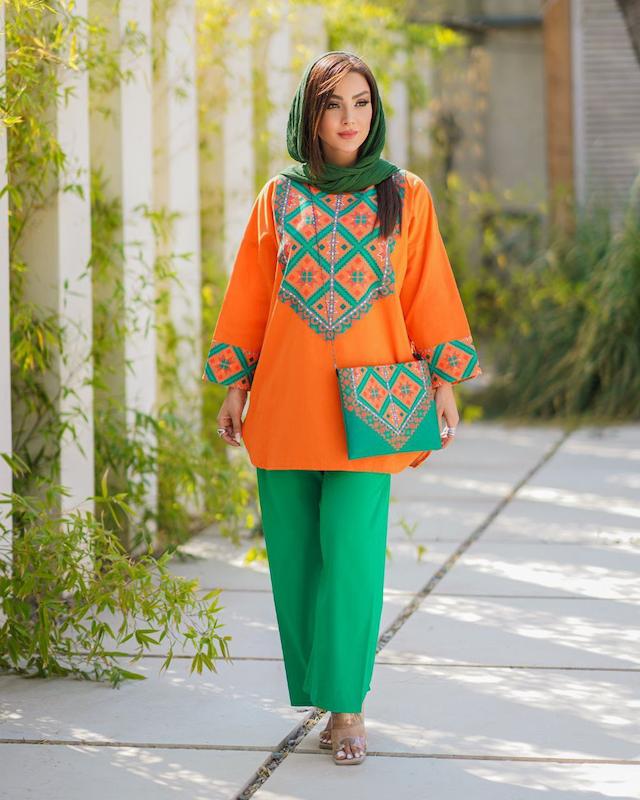 ست زنانه شومیز شلوار لیندا