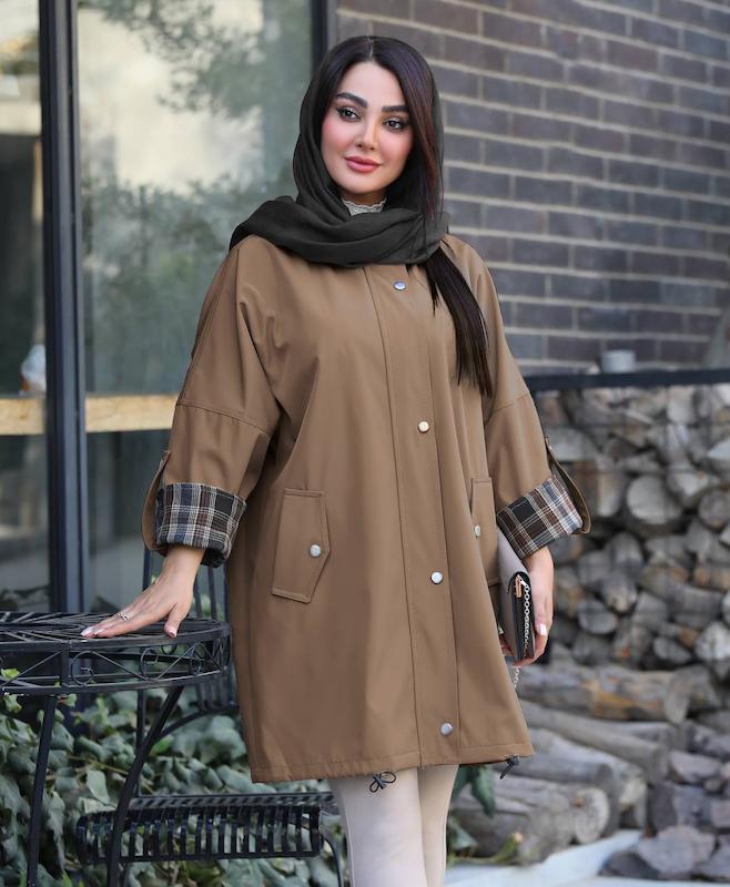 بارانی کتان مخملی چکامه