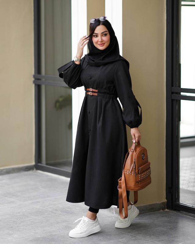 مانتو دانشجویی بلند 